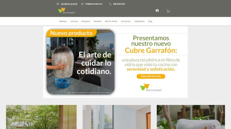 Macetas, muebles y decoración de Deconcepto