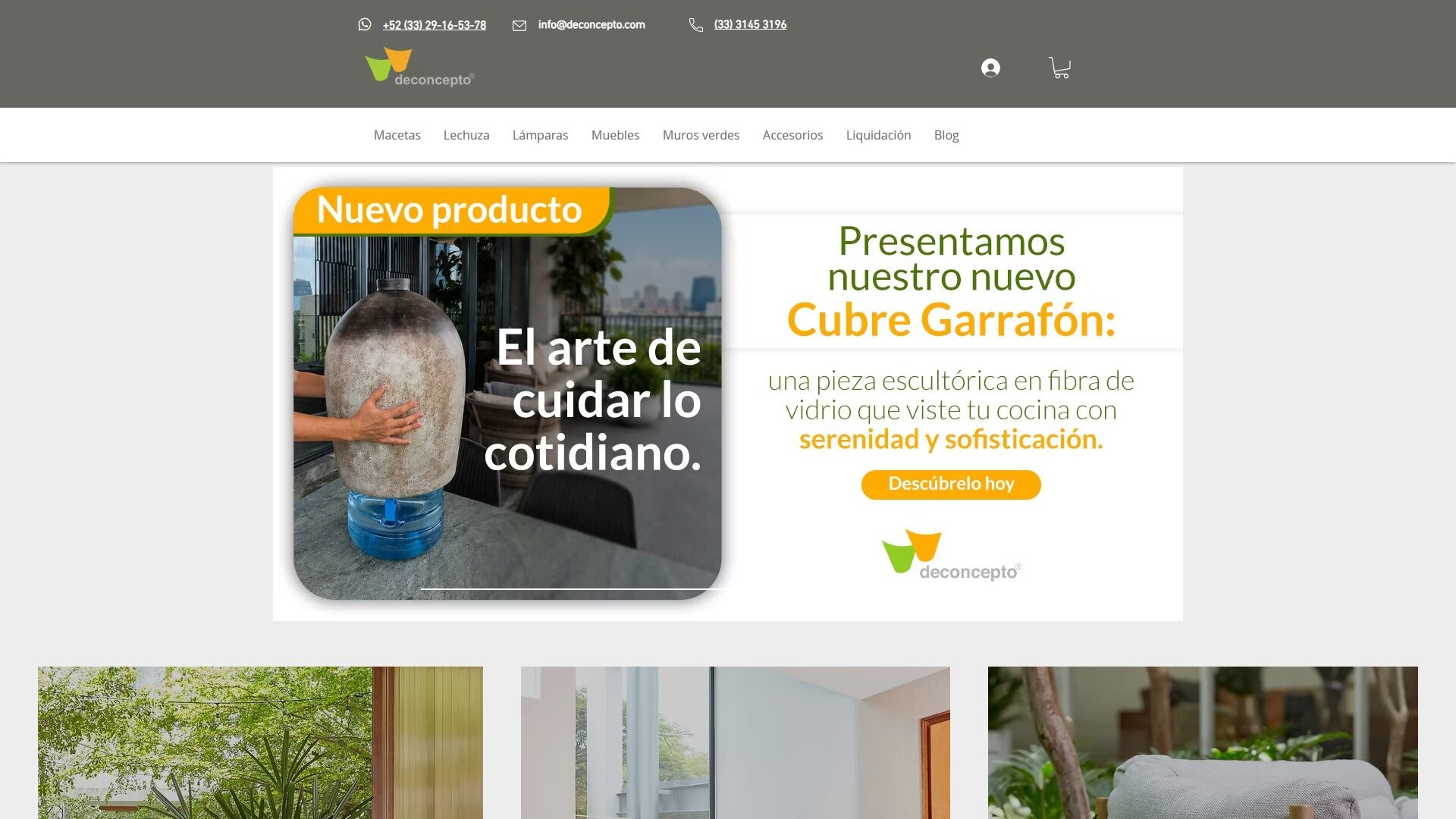 Macetas, muebles y decoración de Deconcepto