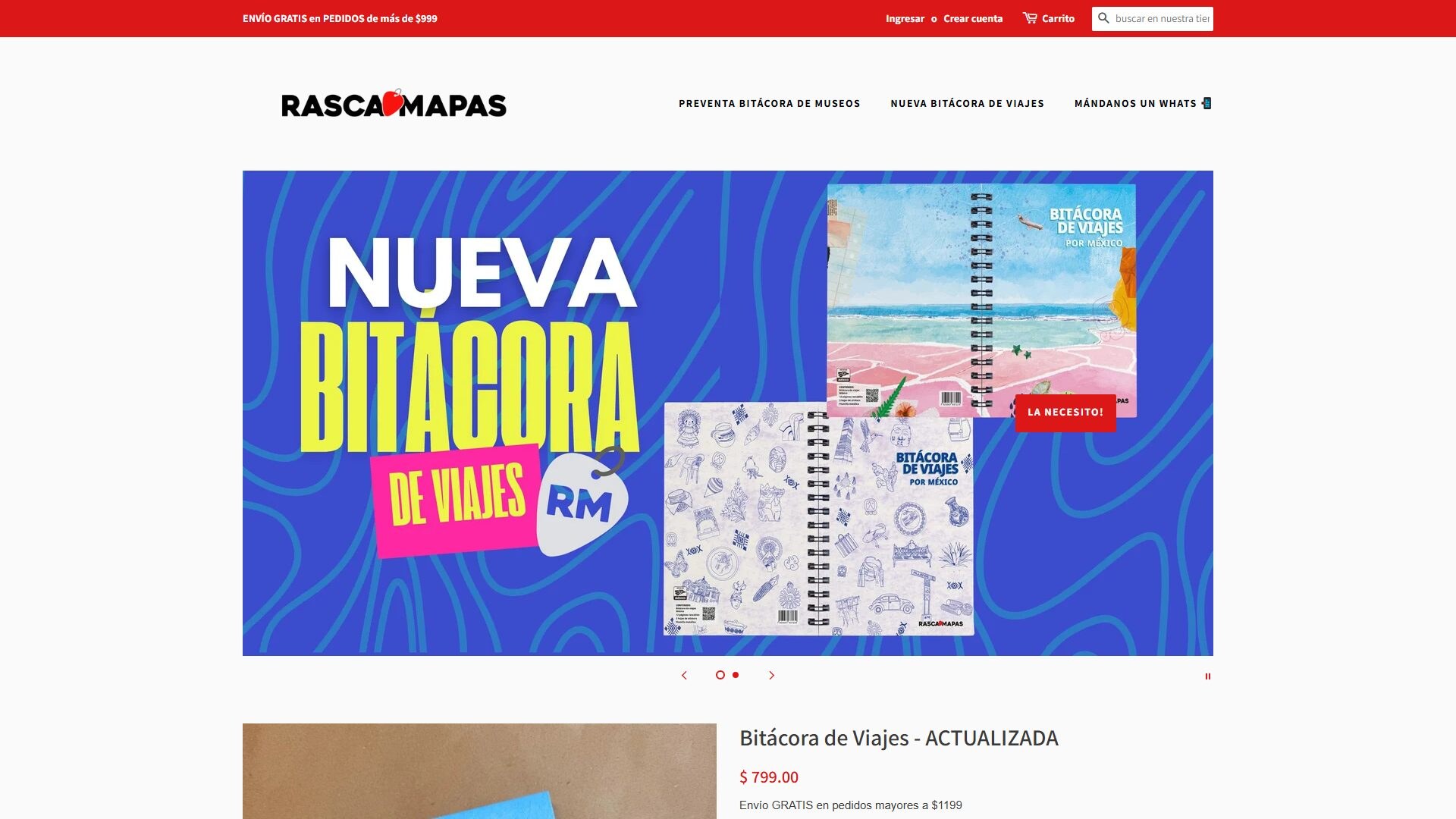 Página principal de Rasca Mapas con mapas rascables de México y el mundo.