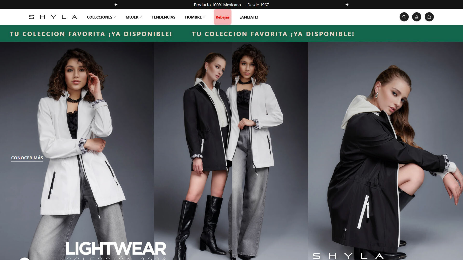 Prendas de vestir de SHYLA México, con gabardinas, abrigos y blusas camiseras