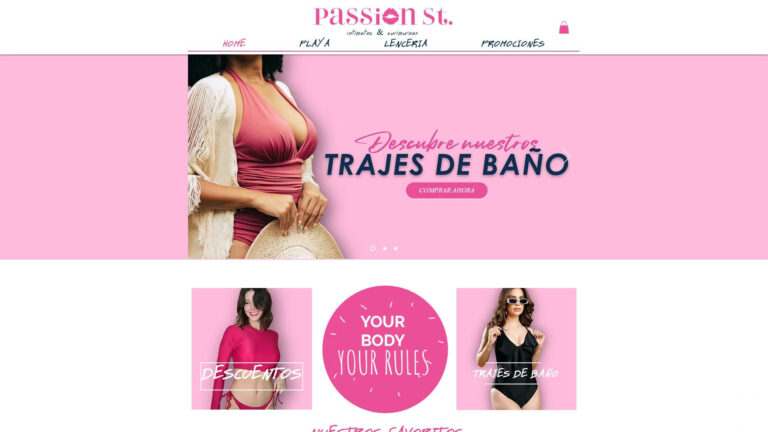 Sitio web de Passion St.