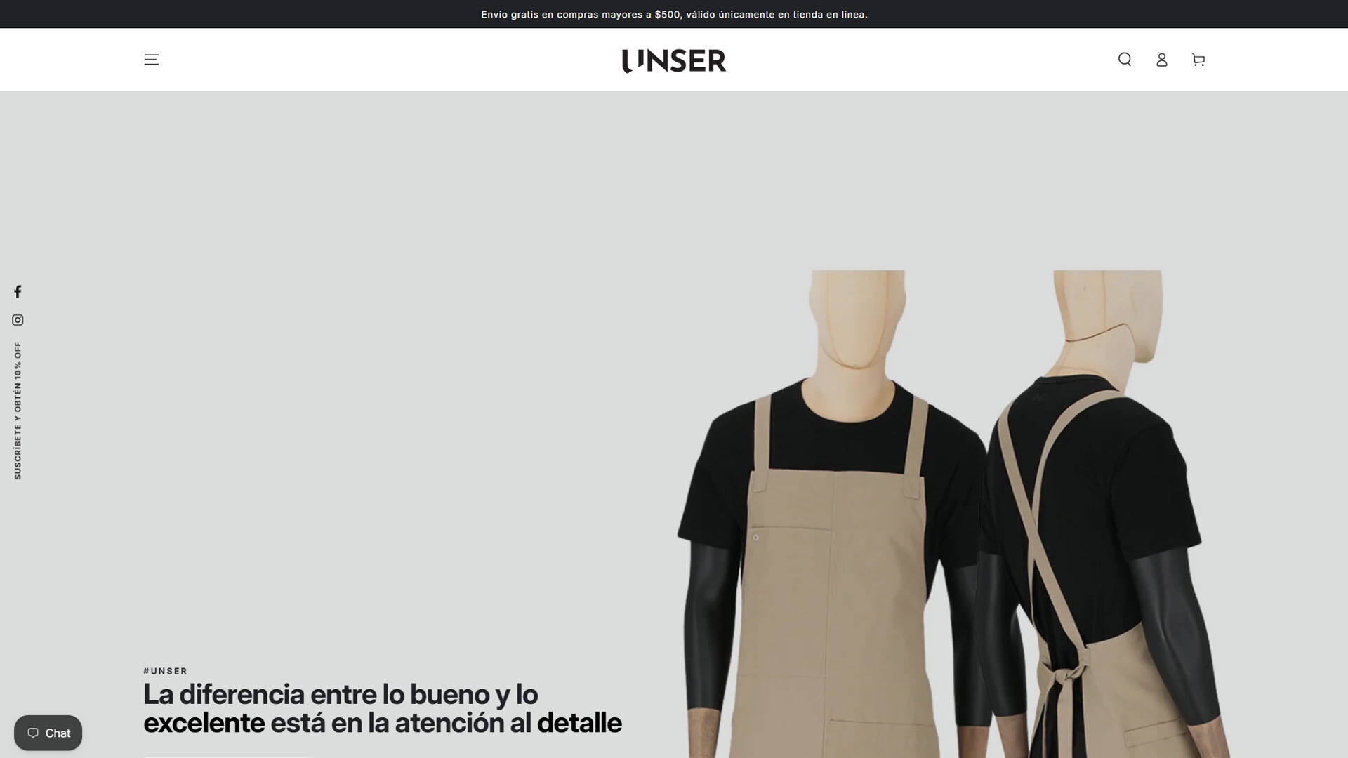 UNSER México, uniformes profesionales y ropa de trabajo